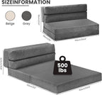 JUIKURY Folding Sofa Bed, Convertible Sleeper Chair - Image 2