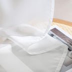 MIULEE White Sheer Curtains 102 Inches Long 4 Panels 42 x 102 Inches | Light - Image 7