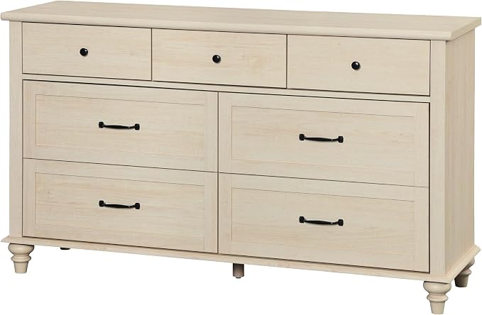 WAMPAT Beige 7 Drawers Dresser for Bedroom, Wide Chest of Drawers Kids Dresser - Image 9