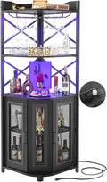 Aheaplus Corner Bar Cabinet by Aheaplus