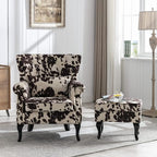 Mid Century Modern Accent Chair Upholstered Armchair Comfy Velvet Tufted - Image 6