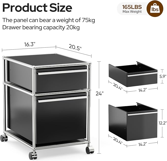Modern Storage Cabinet Versatile Free-Standing Organizer - Image 3