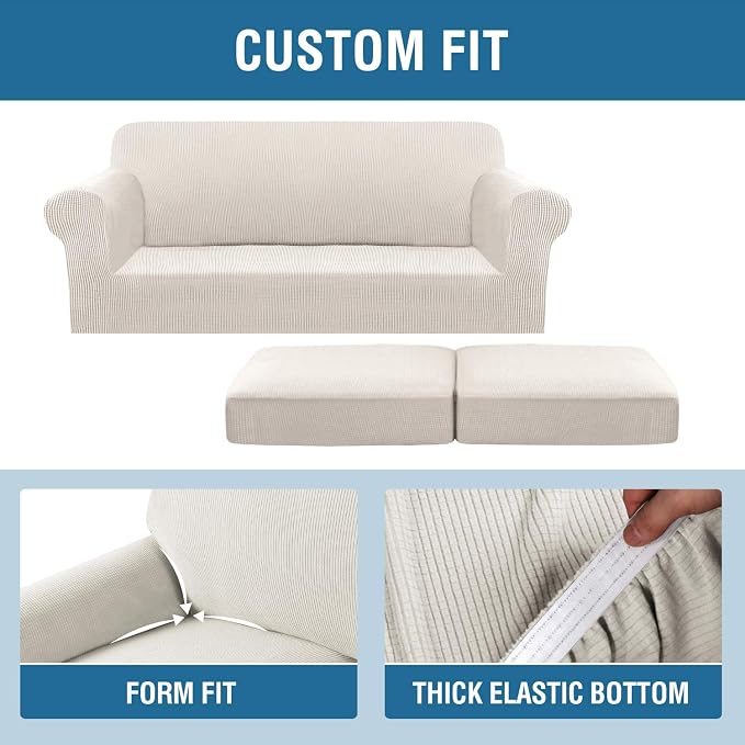 H.VERSAILTEX 3 Piece Stretch Sofa Covers - Image 6