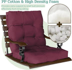 Outdoor Chair Cushion, High Back Soft Seat Pad - Image 4