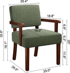 FAGAGA Corduroy Accent Chair, Mid Century Modern Armchairs - Image 2