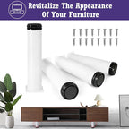10 Inch Metal Furniture Legs Stainless Steel Adjustable Legs White Metal Legs - Image 2