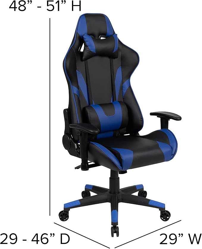 Flash Furniture X20 Gaming Chair Racing Office Ergonomic Computer PC Adjustable - Image 3