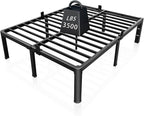 ROIL 14 inch California King Size Bed Frame Metal Platform No Box Spring Needed by ROIL