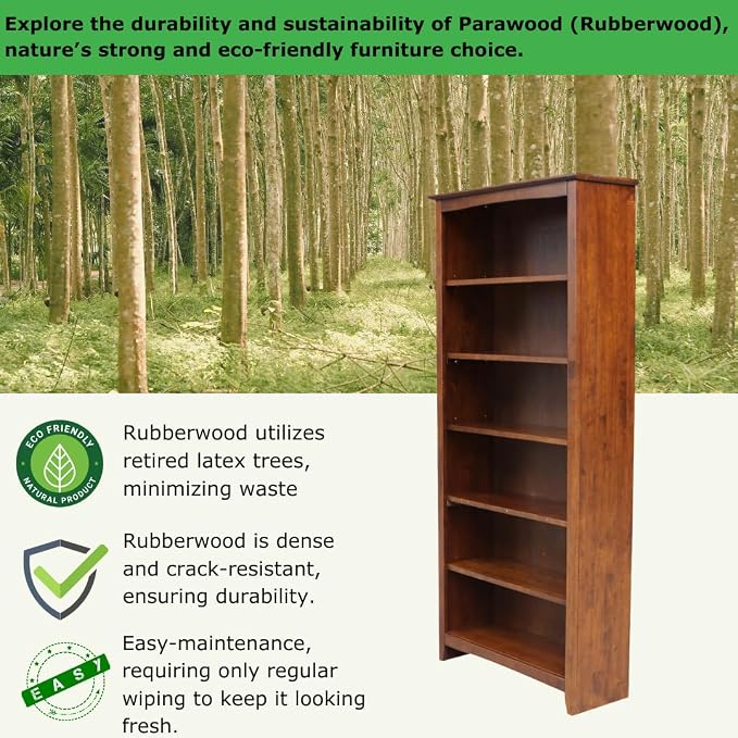 International Concepts, Solid/ Sturdy Parawood Construction, Durable Furniture - Image 3