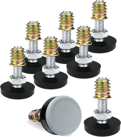 1/4" Thread Leveling Feet PTFE Bottom, Adjustable Furniture Feet Threaded Screw by WAFJAMF