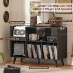 LELELINKY Large 48'' Record Player Stand - Image 4