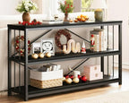 LVB Black Console Table, Modern Entryway Table by LVB