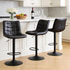 FIRAVOE Bar Stools Set of 3, Adjustable Counter Height Barstools 24"-33" by FIRAVOE