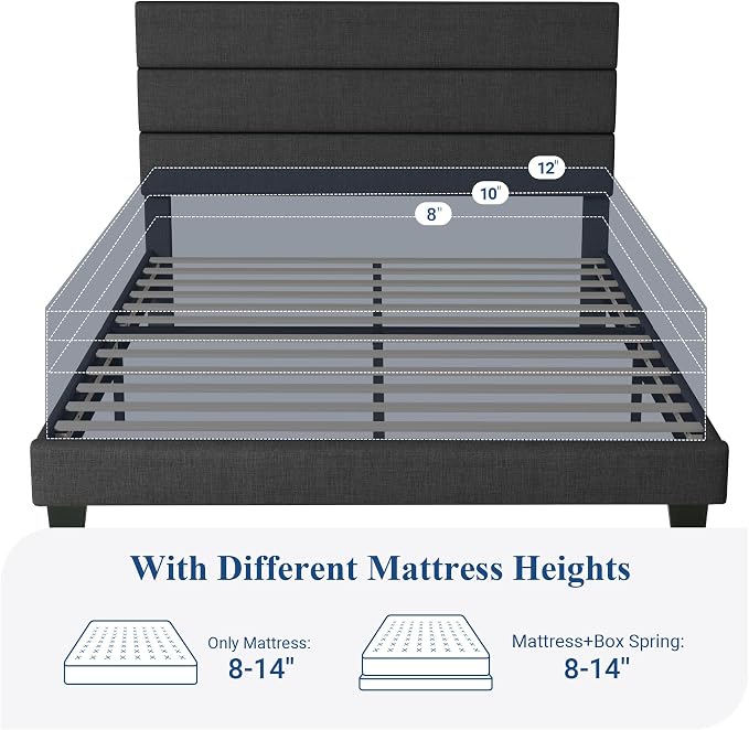 Allewie Full Size Platform Bed Frame - Image 7