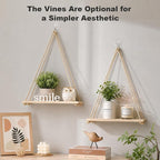 RICHER HOUSE Macrame Floating Shelves - Image 5