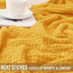 Exclusivo Mezcla Large Waffle Fleece Throw Blanket - Image 4