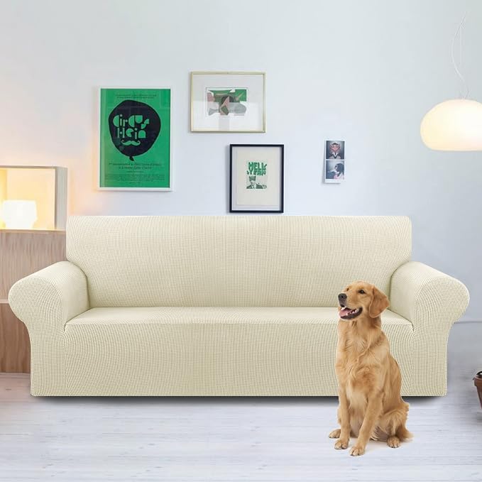 Stretch Oversized Couch Covers for Sofa Slipcover, Soft Jacquard Non-Slip - Image 2