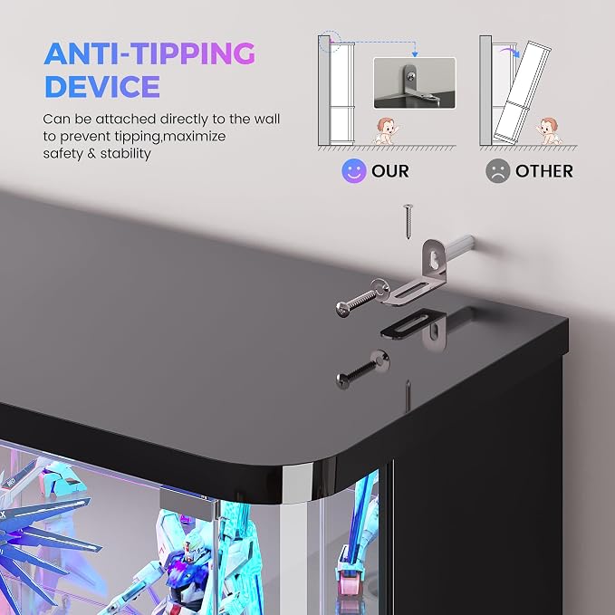 71" Tall RGB Display Cabinet - Image 5