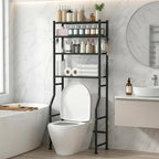GloTika 4-Tier Over Toilet Storage - 150lb Total Capacity Metal Bathroom by QualityHomewareTimlessComfort
