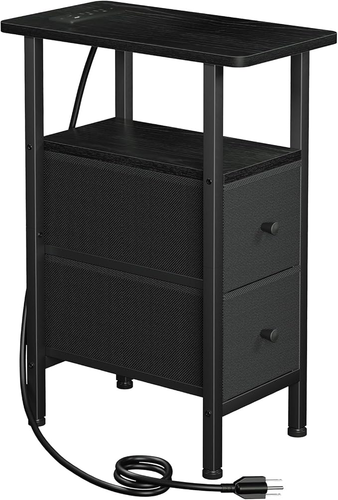 LOAKEKEL Narrow End Table Living Room by LOAKEKEL