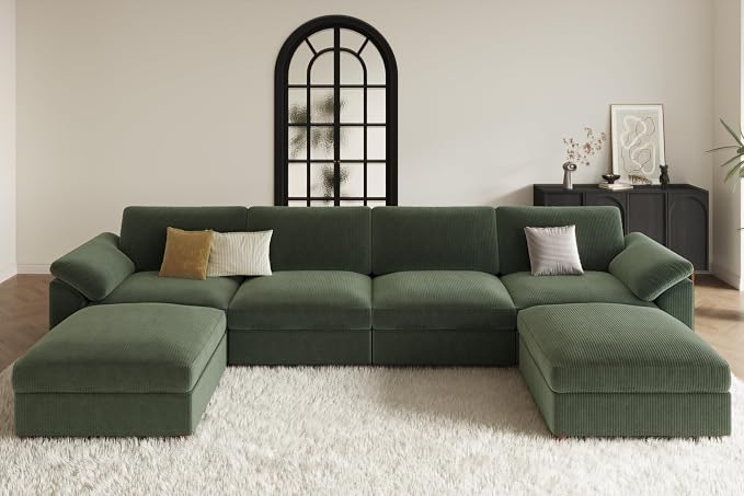 EASE MOOSE Oversized Sectional Modular Sofa, Large U Shape Sectional Couch Wide - Image 3