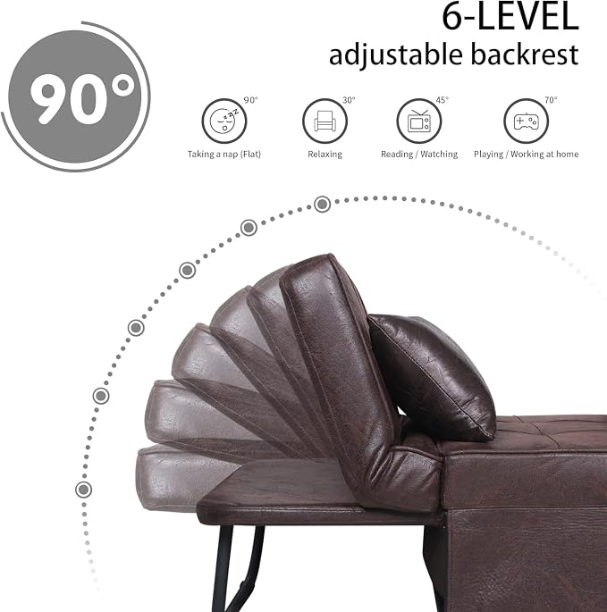 BIGSYY Sofa Bed, PU Imitation - Image 4