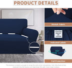 Easy-Going Waterproof Loveseat Couch Cover Stretch Jacquard Sofa Cover | Dual - Image 4