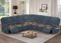 Yolsali Manual Reclining Sectional Sofa Set, 7 Seats Soft Fabric Recliner by SavortheHappyMoments
