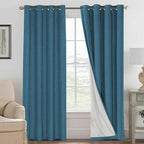 H.VERSAILTEX Linen Curtains 100% Blackout Curtains by HVERSAILTEX