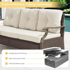 Outdoor Patio Furniture Set, 6 Pieces Outdoor Conversation Sets - Image 4