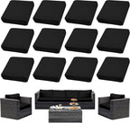 12PCS Patio Cushion Covers, Patio Furniture Couch Seat Slipcovers | Washable by SUKAIKEQA