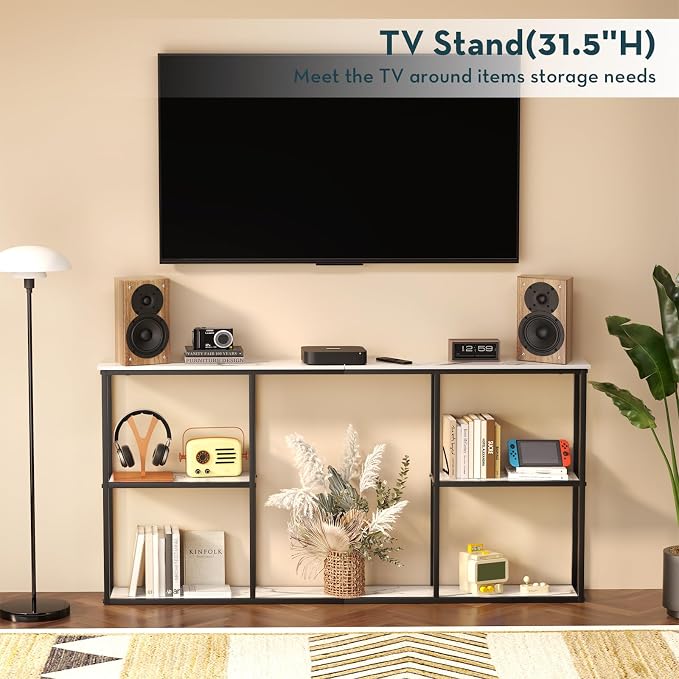 WOHOMO Console Table, Small Modern Entryway Table - Image 5