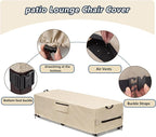 Waterproof Patio Lounge Chair Cover 2 Pack, Heavy Duty 600D Waterproof Outdoor - Image 3
