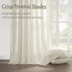 Topfinel Natural Pinch Pleated Linen Curtains 84 Inch Length 1 Panels - Image 3