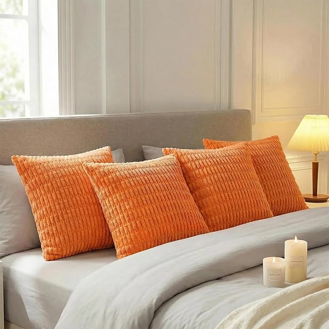 Fancy Homi 4 Packs Decorative Throw Pillow Covers - Image 7