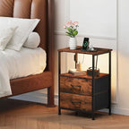Somdot 2 Drawers Nightstand - Image 2