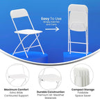 Flash Furniture Hercules Series Big & Tall Stackable Plastic Folding Chairs - Image 8