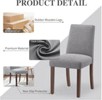 Dining Chairs Set of 2, Modern Dining Room Chairs - Image 3