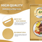 MAONAME Gold Decorative Tray for Coffee Table, Modern Serving Tray - Image 3