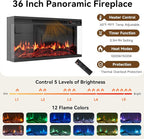 63" Farmhouse TV Stand with Fireplace - Image 4