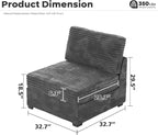 ovios 32.7 inches Middle Seat Module - Image 2