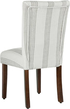 HomePop Classic Parsons Dining Chair- Brown Stripe - Image 8