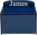 Delta Children Personalized MySize Deluxe Toy Box, Deep Blue by DeltaChildren