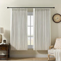 Pinch Pleated Linen Curtains 100% Blackout 72 Inches Long by AUSSPVOCT