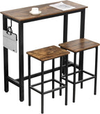 Finnhomy Bar Table Set, 39.3" Pub Table High Top Table, Rectangular Bar Height by Finnhomy