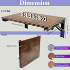 Wooden Folding Shelf Wall Mounted - Image 3