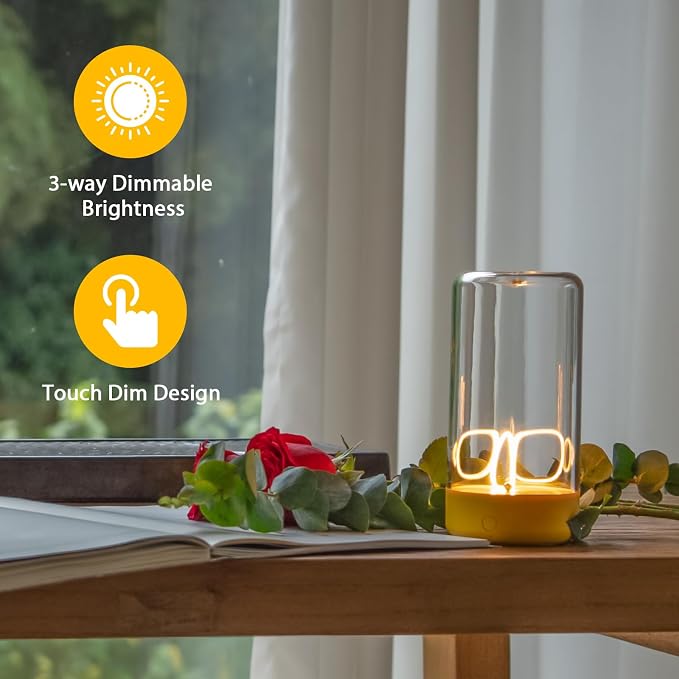 AUGE LIGHT Mini Minimalist Table Lamp Cordless Lamp Rechargeable Table Lamp - Image 3