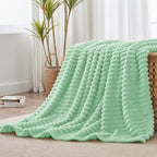 BEDELITE Ribbed Fleece Throw Blanket - Image 7