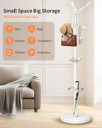 ZOZOE Metal Coat Rack Stand, Modern Coat Rack Freestanding - Image 5