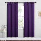 NICETOWN Royal Purple Blackout Curtains 78 inches Length by NICETOWN